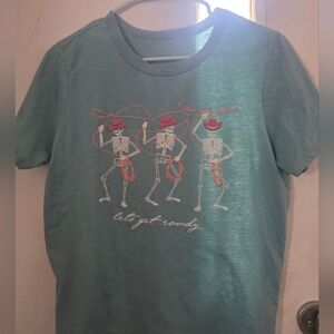 Zoe + Liv Teal Graphic Tee